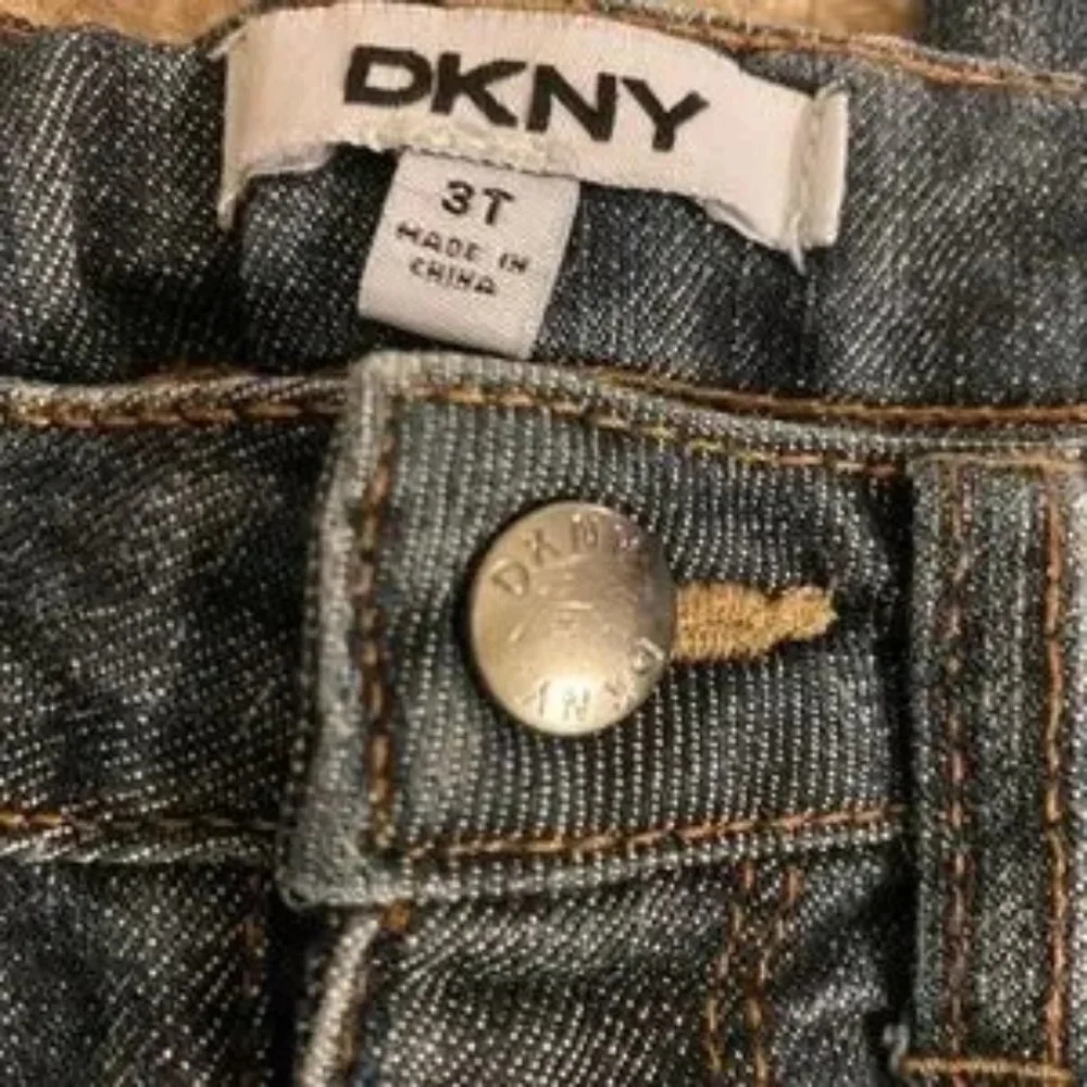 DKNY girl's‎ blue skinny jeans 3T Adjustable Waist